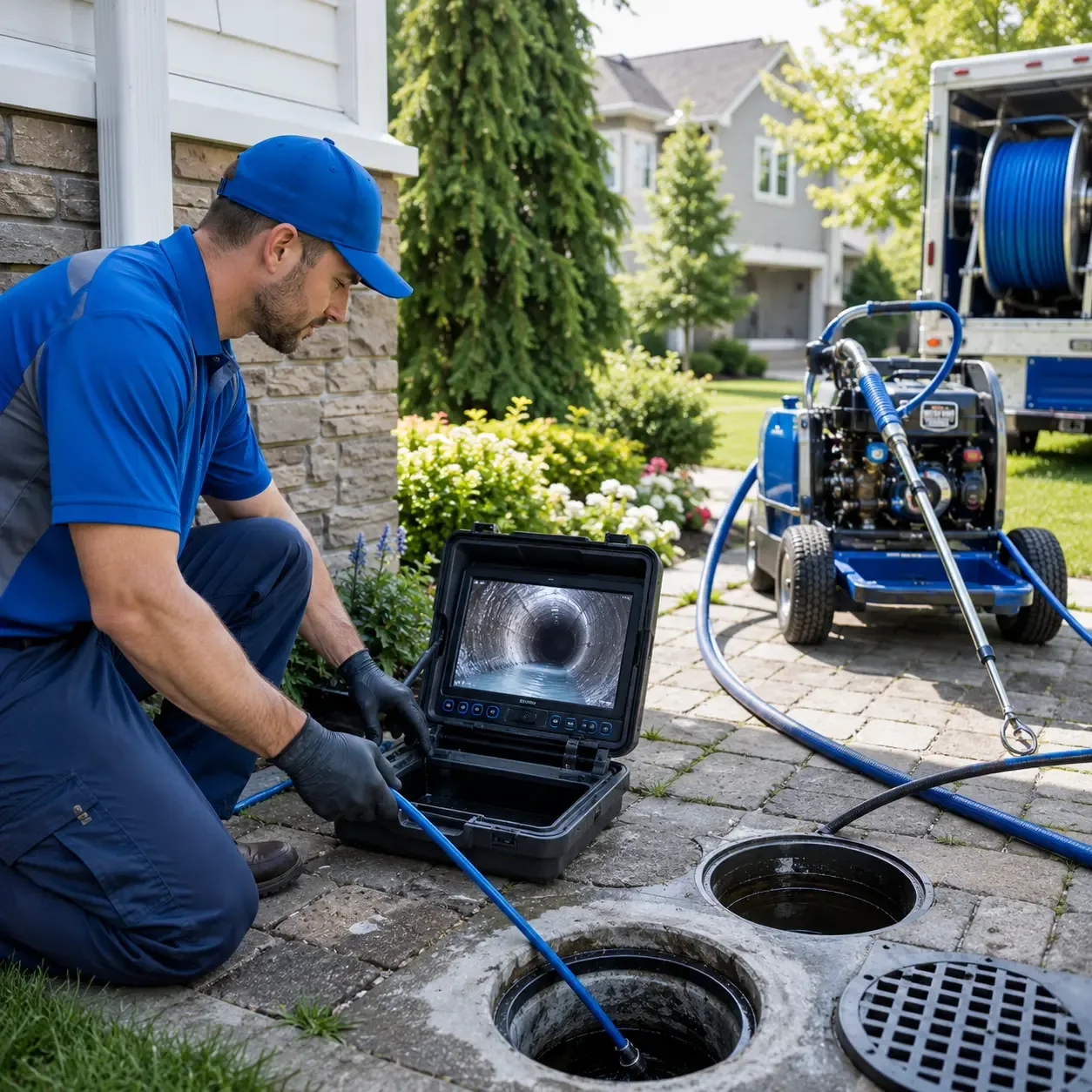 Outdoor drain cleaning professionals serving Van Buren Point, NY
