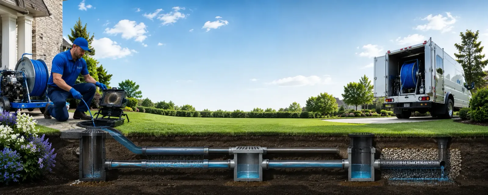 Outdoor drain cleaning information for Van Buren Point, NY